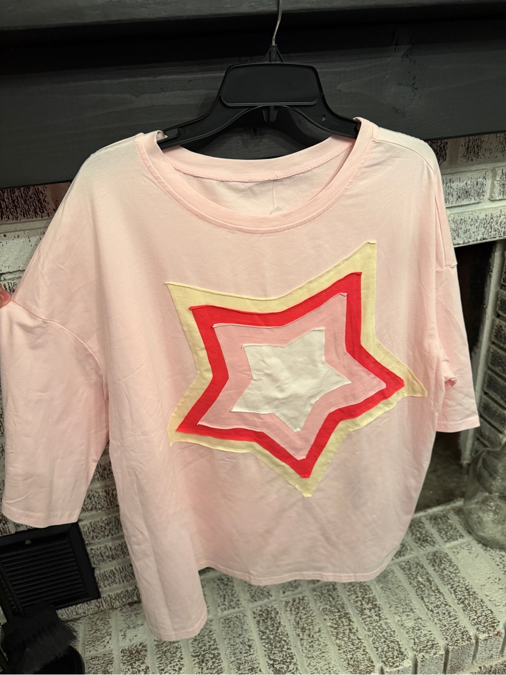 Girls' Pink Star Graphic Tee